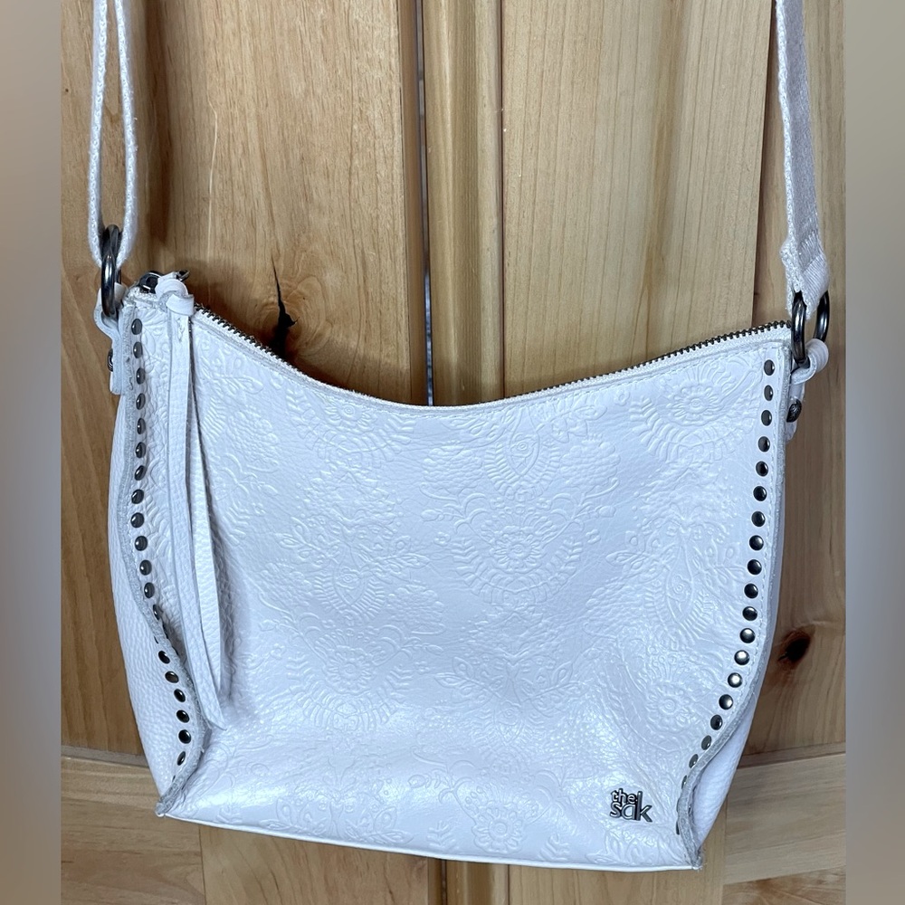 The Sak Embossed Leather Crossbody Bag